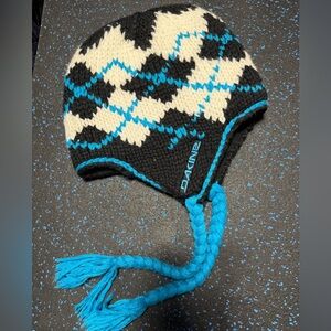 Dakine McFly Black and Blue Knit Hat